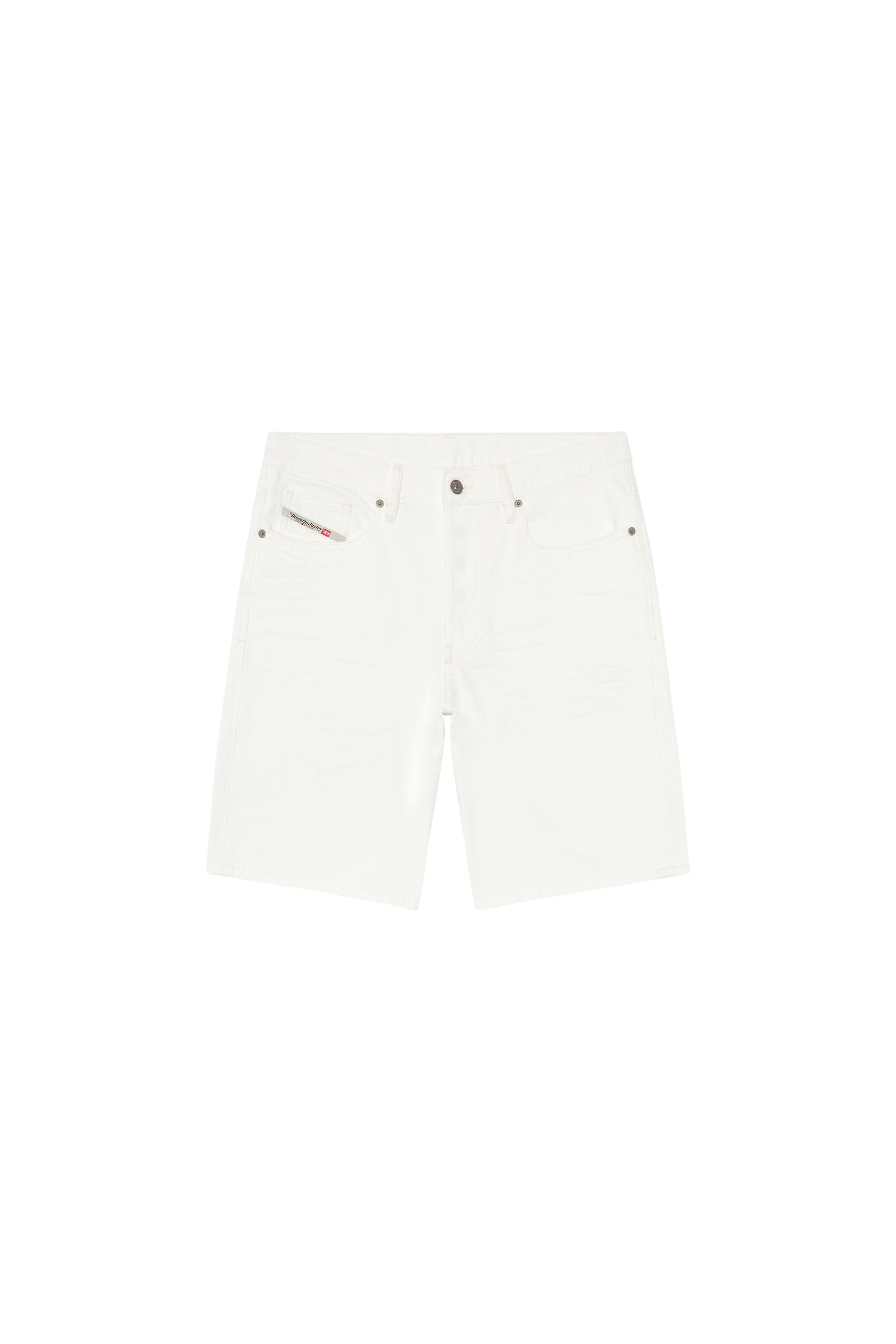 Diesel - REGULAR-SHORT, Man's Denim shorts in White - 2