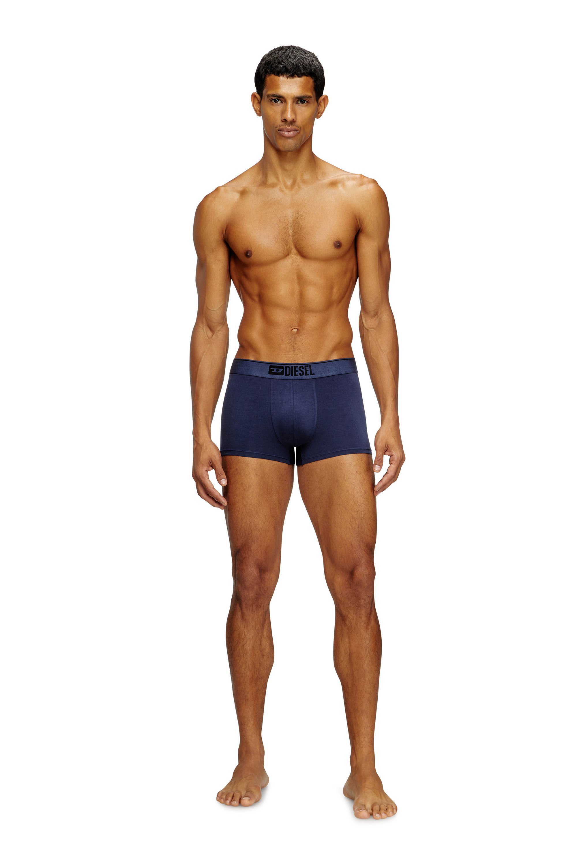 Diesel - UMBX-DAMIENTHREEPACK, Man's Three-pack of plain boxer in Multicolor/Black - 1