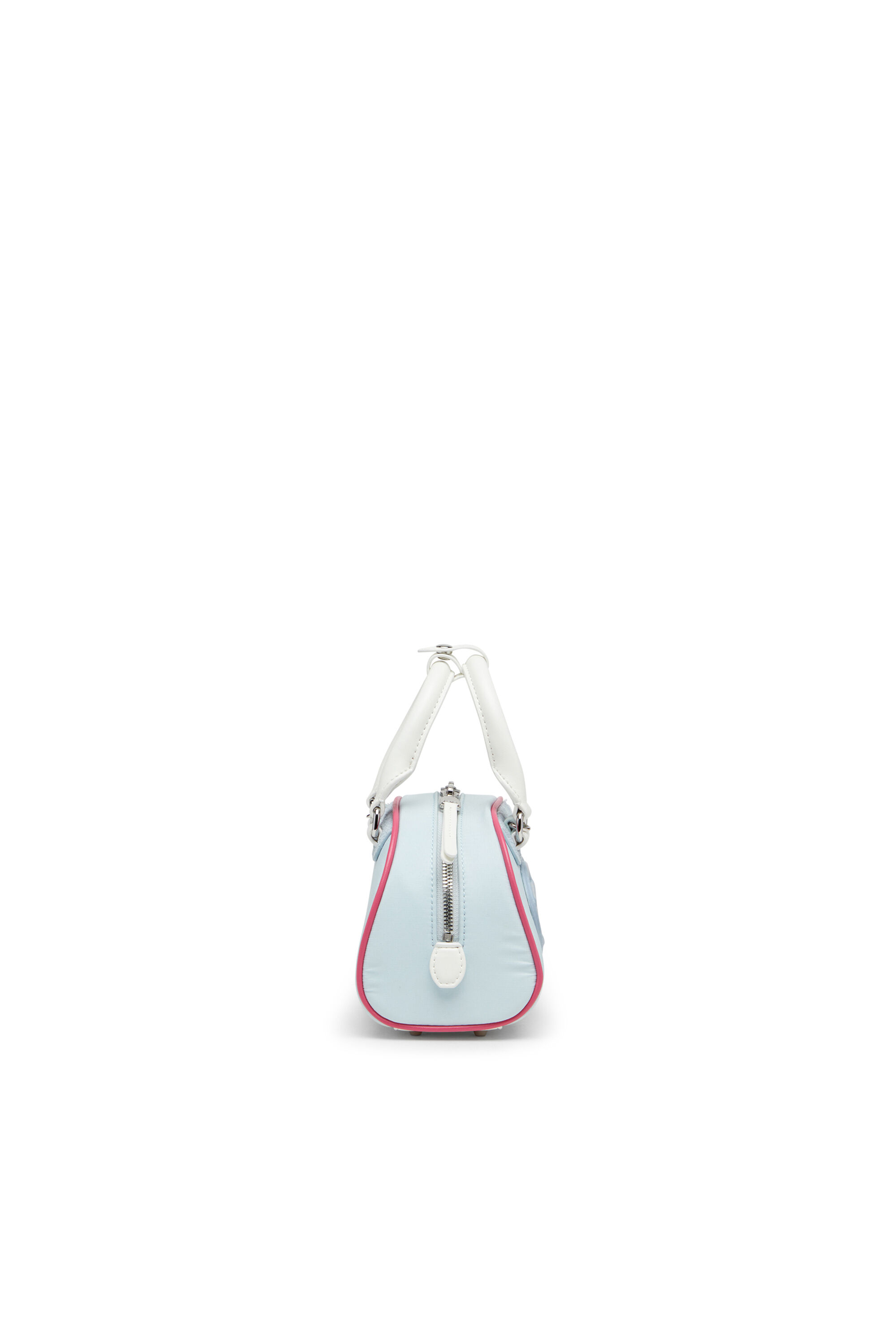 Diesel - 1DR DOME CROSSBODY, Woman's 1DR Dome-Colour-block mini bowling bag in Light Blue - 3