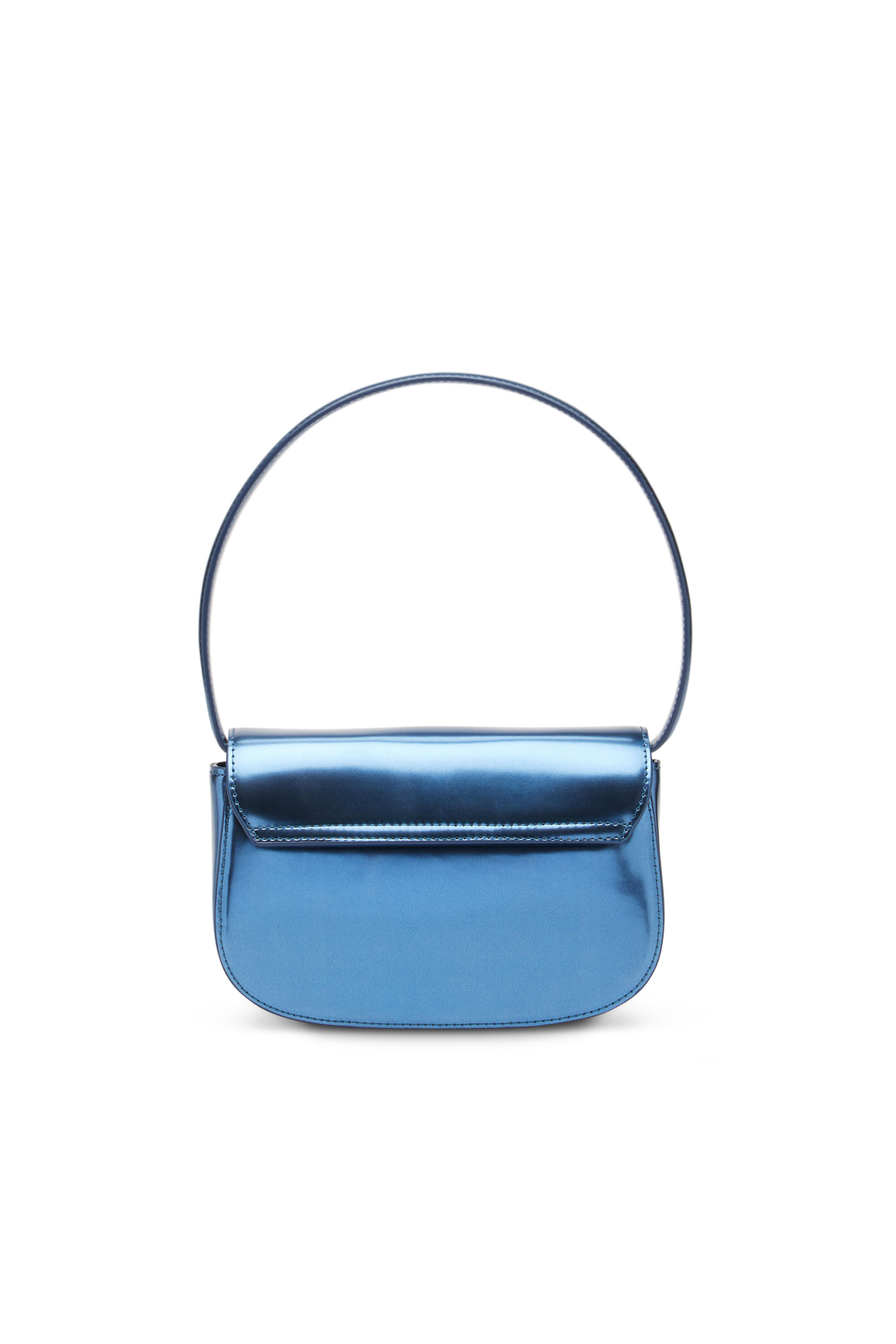 Diesel - 1DR, Woman's 1DR-Iconic shoulder bag in mirrored leather in Blue - 3