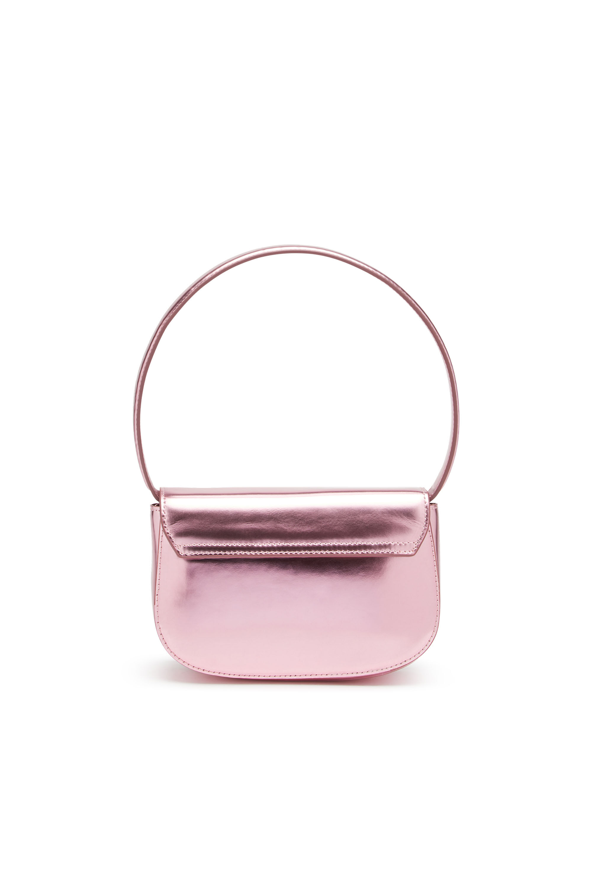 Diesel - 1DR, Woman's 1DR-Iconic shoulder bag in mirrored leather in Pink - 3