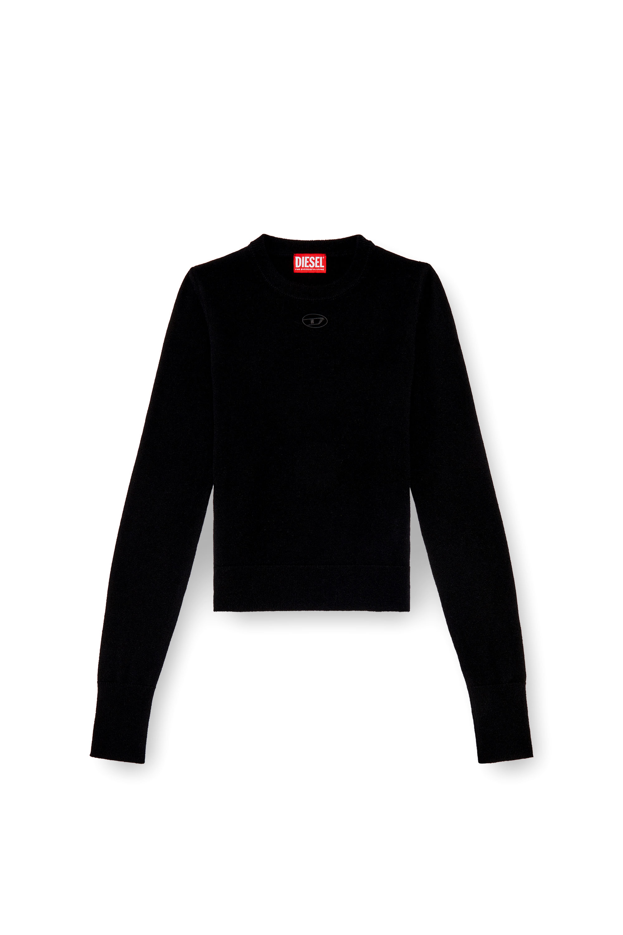 Diesel - M-AREESAX, Woman's Wool and cashmere top in Black - 3