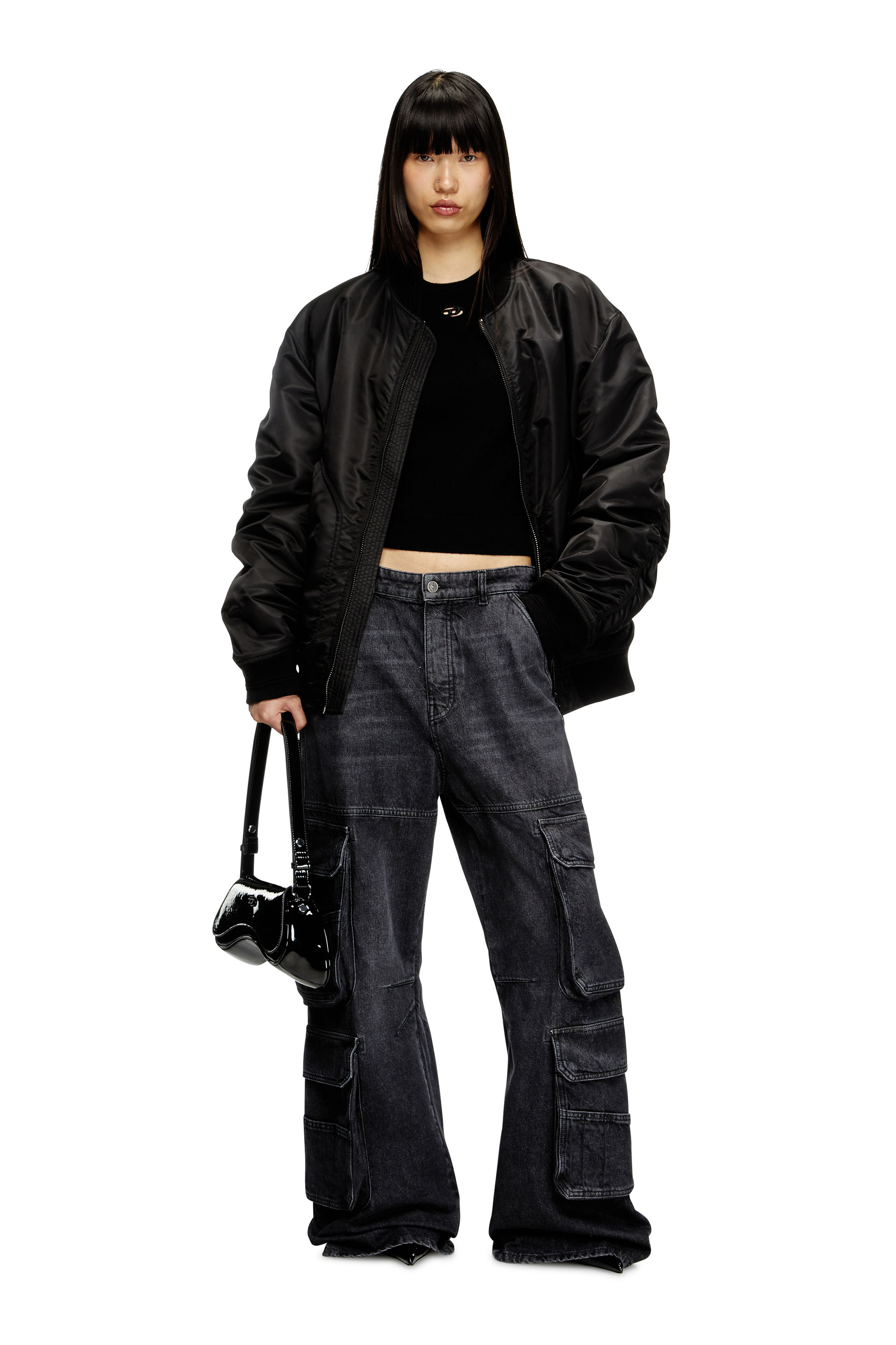 Diesel - M-AREESAX, Woman's Wool and cashmere top in Black - 2