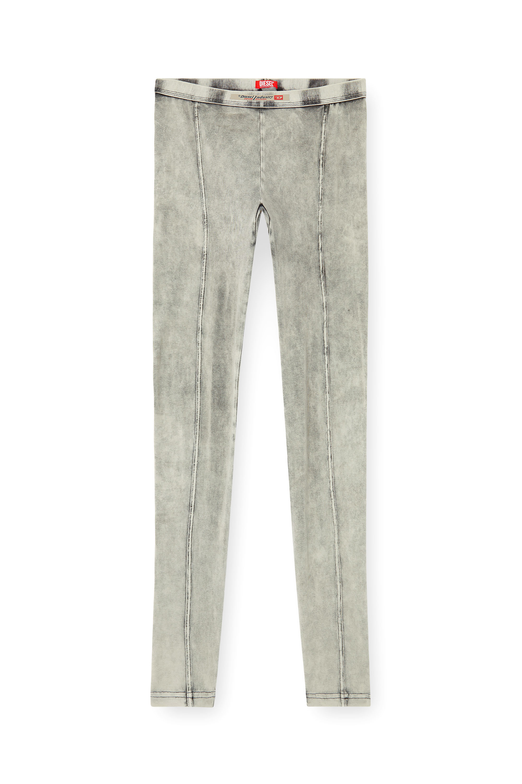 Diesel - ATHENA-DNM, Woman's Jeggings in denim-effect jersey in Grey - 4